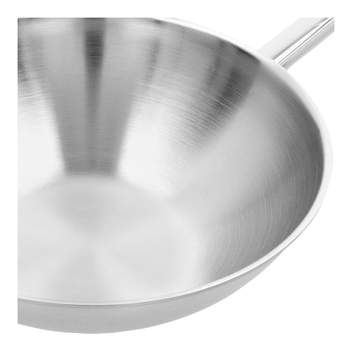 Demeyere Apollo Wok Fondo Piatto In Acciaio Inox 18/10