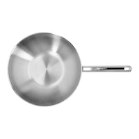 Demeyere Apollo Wok Fondo Piatto In Acciaio Inox 18/10
