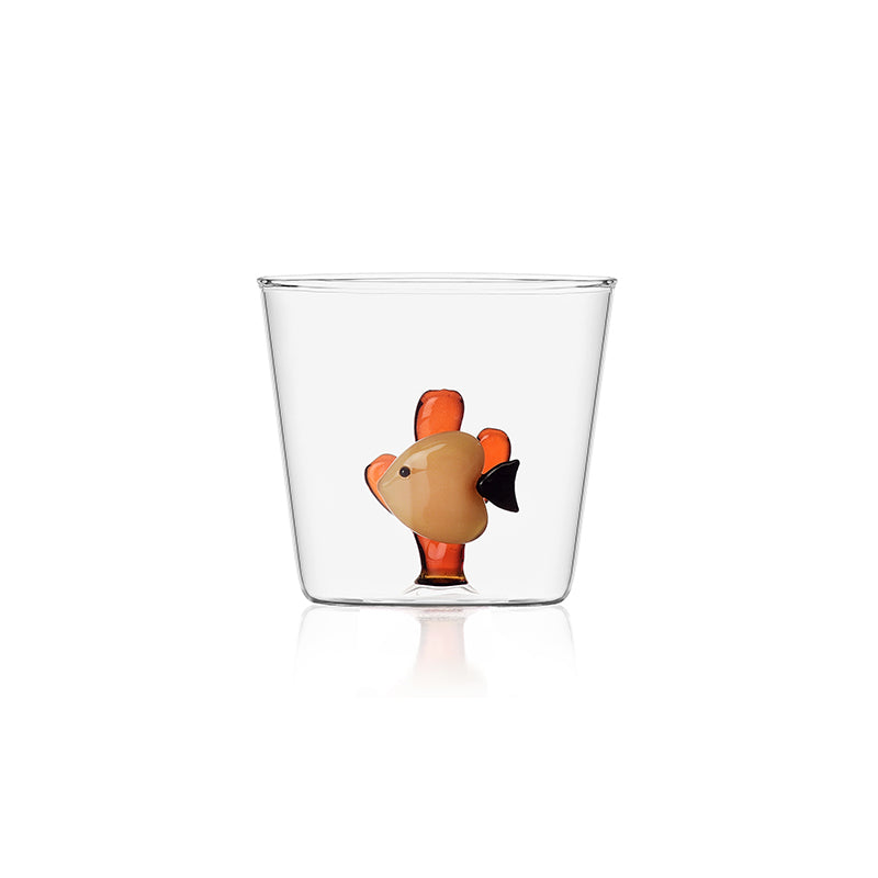 35 Cl Ichendorf Marine Garden Bicchiere Acqua Pesci Con Alghe In Vetro Borosilicato Set 6 Pezzi