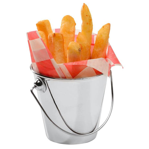 7 Cm Paderno Tableware Buffet And Display Secchiello Porta Snack In Acciaio Inox