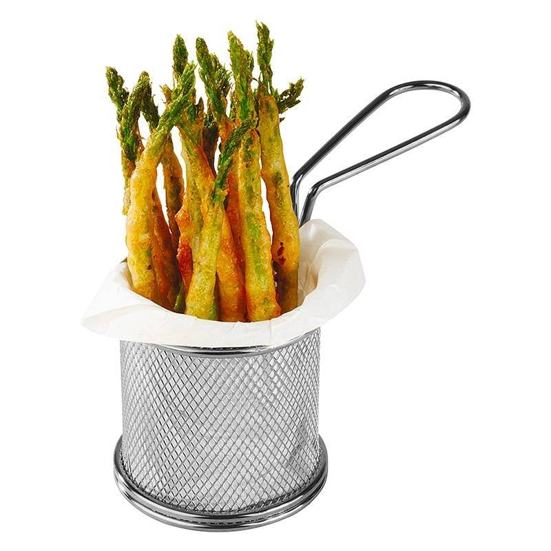 9 Cm Paderno Tableware Buffet And Display Cestello Porta Snack In Acciaio Inox