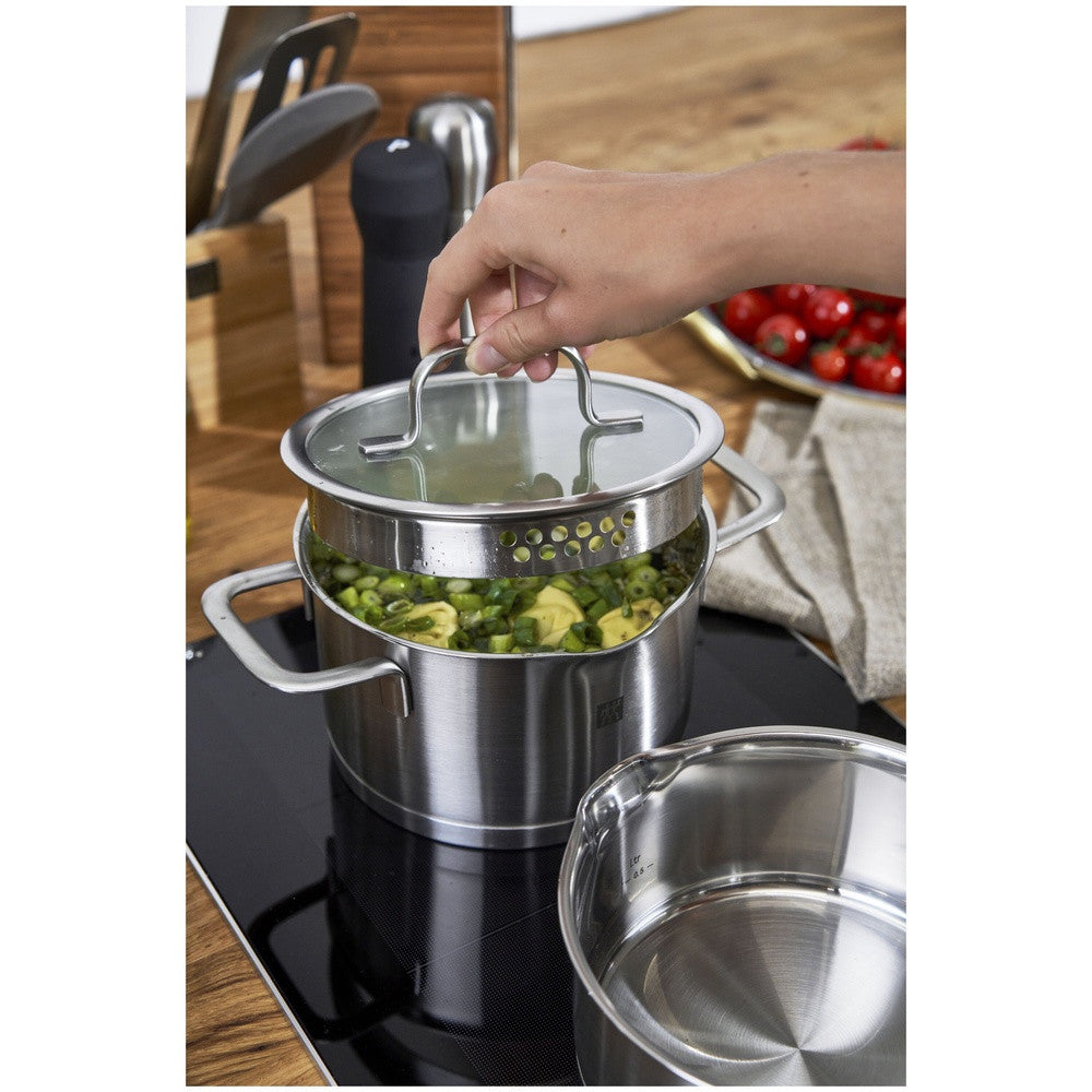Zwilling TrueFlow Batteria Di Pentole In Acciaio Inox - Set 5 Pz