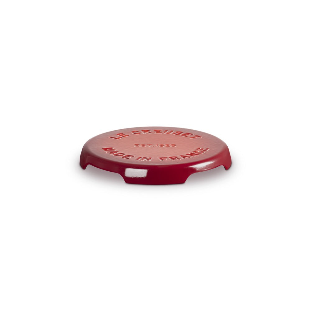 22 cm - BBQ Outdoor Evolution Runder Untersetzer Aus Emailliertem Gusseisen