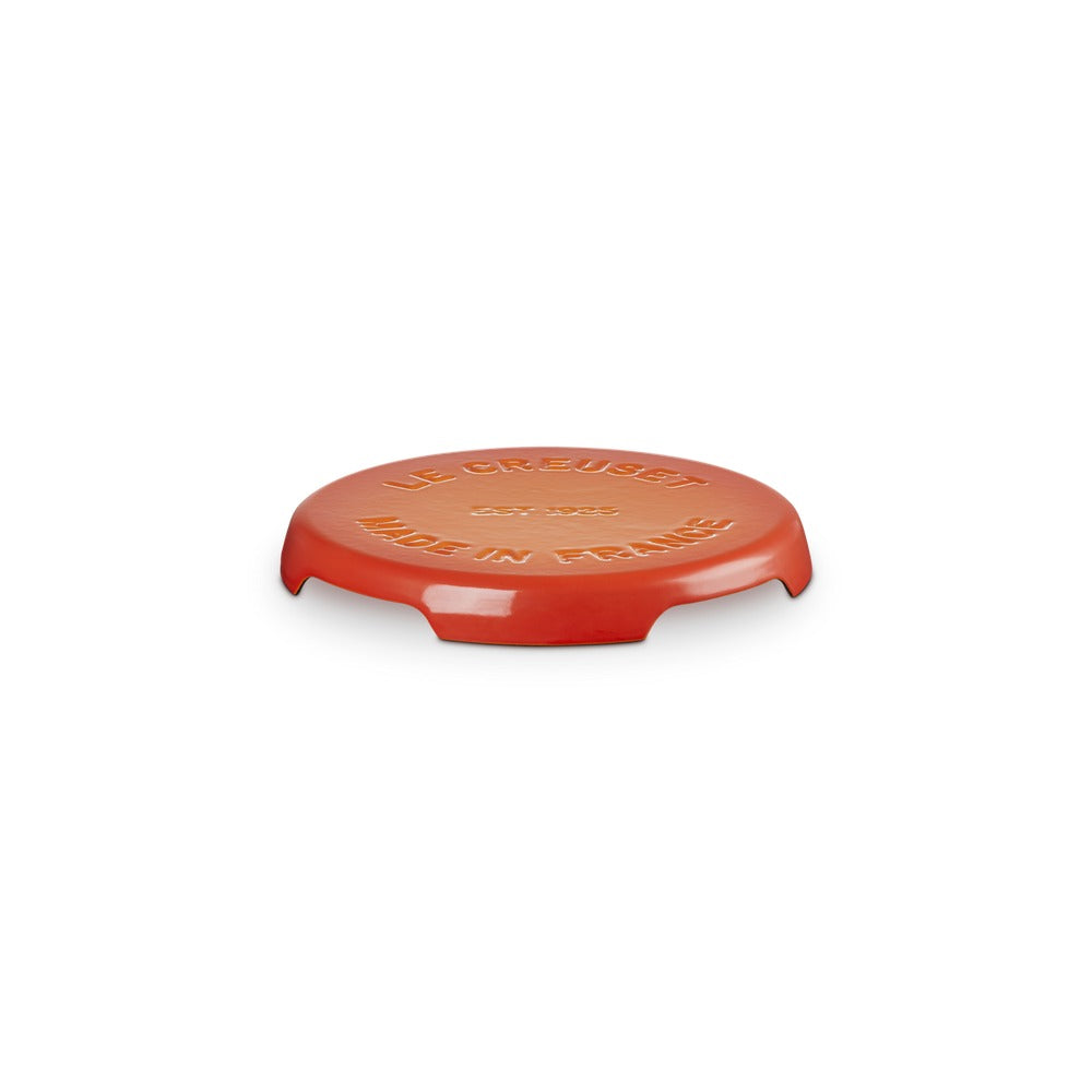22 cm - BBQ Outdoor Evolution Runder Untersetzer Aus Emailliertem Gusseisen