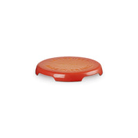 22 cm - BBQ Outdoor Evolution Runder Untersetzer Aus Emailliertem Gusseisen