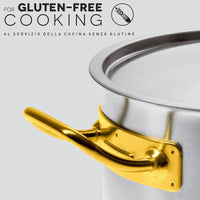 Paderno Serie 2000 Padella Con Manico Gluten Free In Acciaio Inox