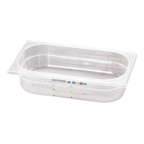 26.4 x 16.2 x H 10 cm - Paderno GN Series 15100 Bacinella GN 1/4 In Polipropilene