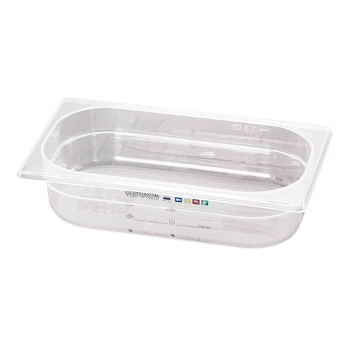 17.6 x 16.2 x H 10 cm - Paderno GN Series 15100 Bacinella GN 1/6 In Polipropilene