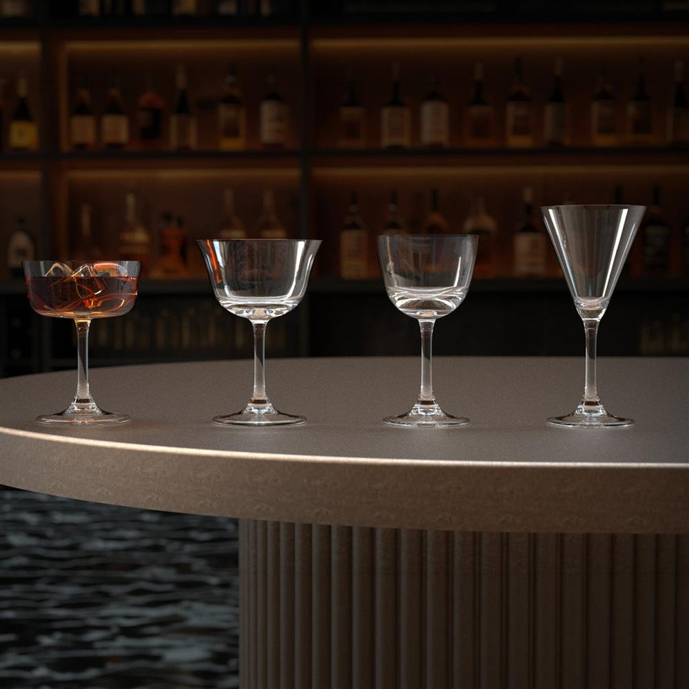 20 cl - Onis Classic Bar Calice Cocktail Coupe In Vetro Set 6 Pz