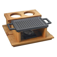 22X15 Cm Paderno Barbecue Da Tavola Rettangolare In Ghisa Smaltata