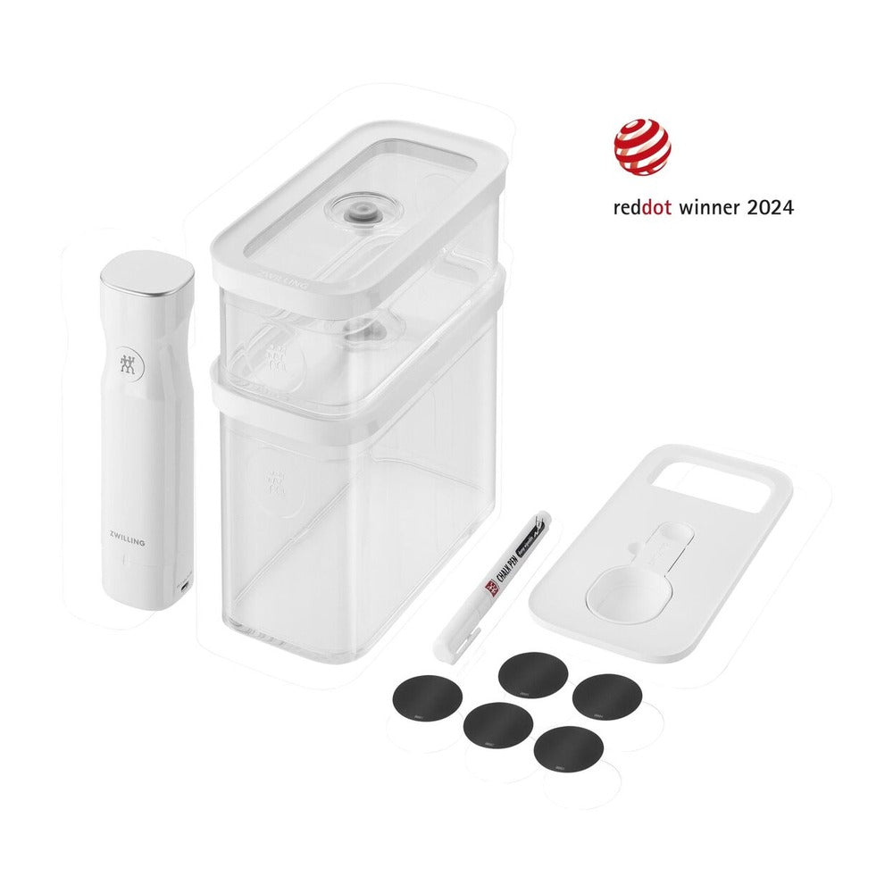 Zwilling Fresh & Save Cube Set Contenitori Sottovuoto Con Pompetta Senza Fili In Plastica - Set 5 Pz