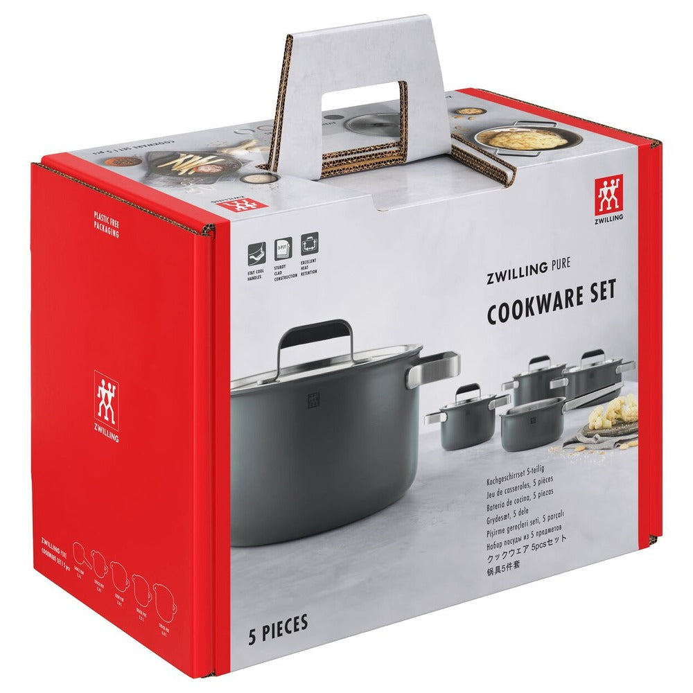 Zwilling Pure Set Pentole e Padelle In Acciaio Inox 18/10