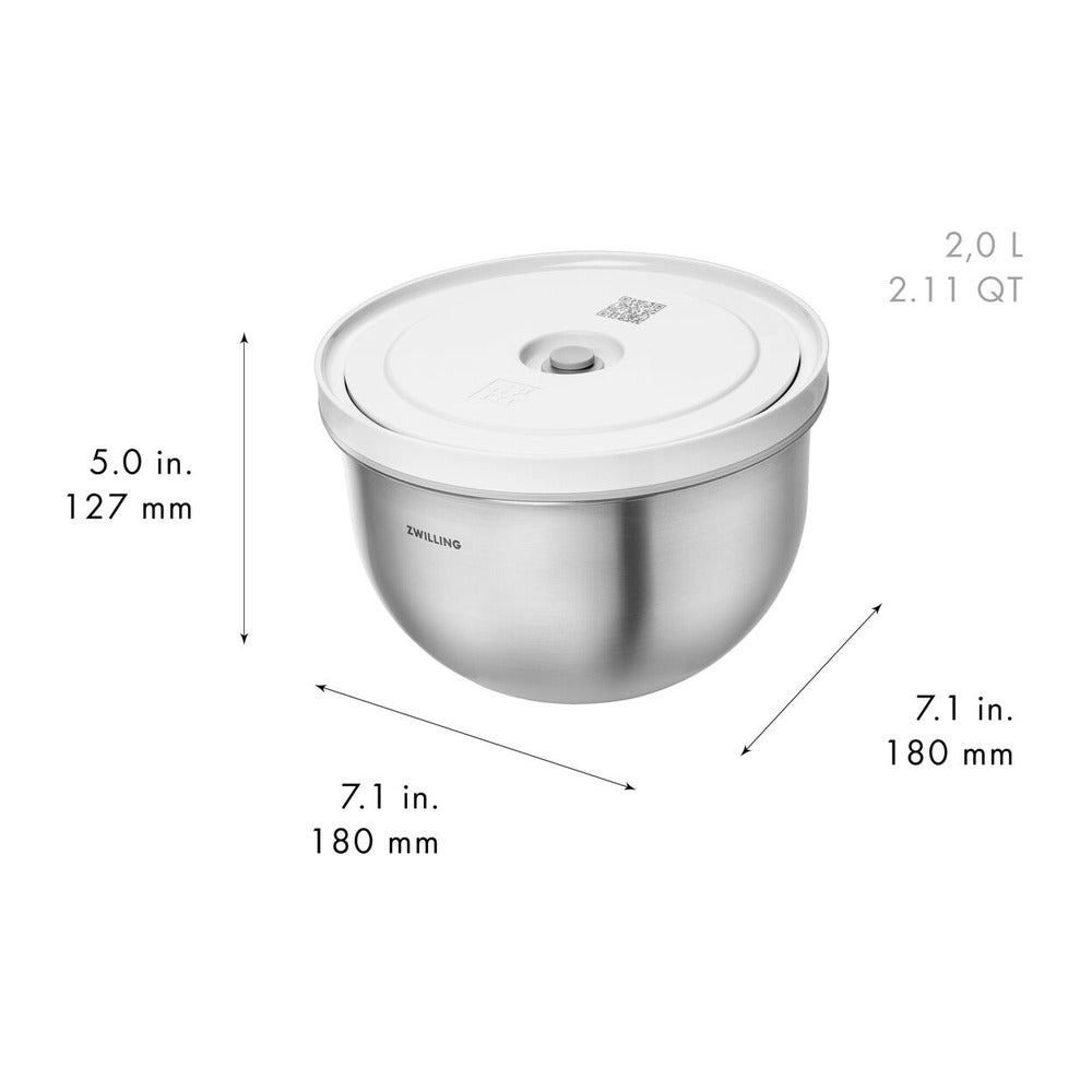 Zwilling Fresh & Save Ciotola Con Coperchio per Sottovuoto In Acciaio Inox