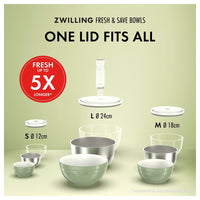 Zwilling Fresh & Save Set Ciotole In Acciaio Inox - Set 3 Pz