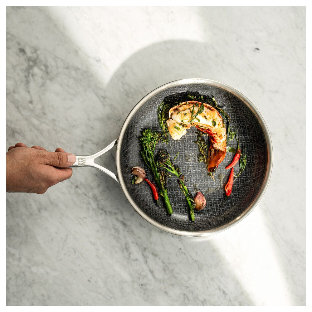 Zwilling Peak Wok Antiaderente Con Coperchio In Acciaio Inox Con Rivestimento Ceraforce Hycoat
