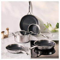 Zwilling Peak Batteria Pentole Antiaderenti In Acciaio Inox Con Rivestimento Ceraforce Hycoat - Set 5 Pz