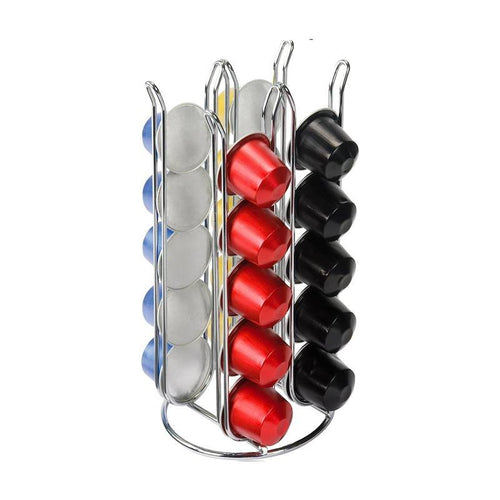 20 Cps Ilsa Porta Capsule Per Astucci Nespresso In Acciaio Inox