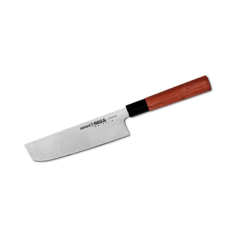 17 2 Cm Samura Okinawa Coltello Nakiri In Acciaio Inox