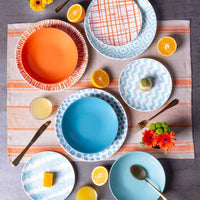 Tognana Louise Agua Servizio Piatti In Ceramica Set 18 Pz
