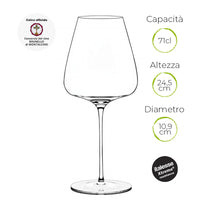 71 Cl Italesse T Made 70 Calice Vino Rosso In Vetro Set 2 Pezzi