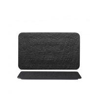 25X15 Cm Erosion Piatto Vassoio Rettangolare In Porcellana Set 6 Pz