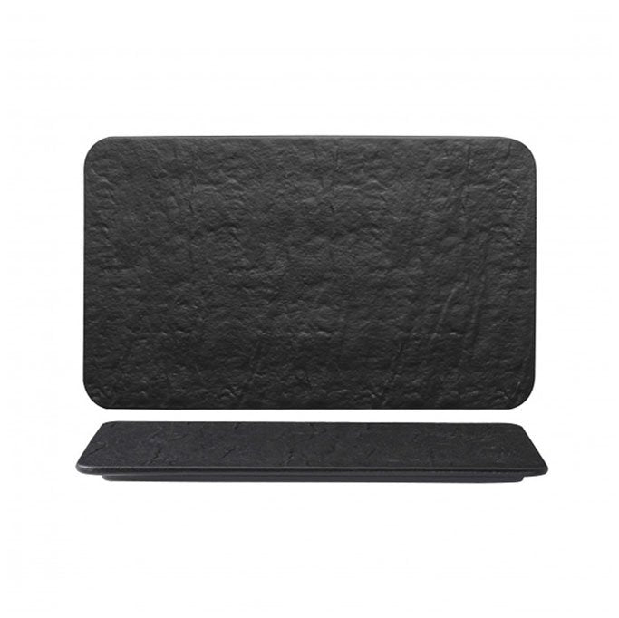 30X20 Cm Erosion Piatto Vassoio Rettangolare In Porcellana Set 3 Pz