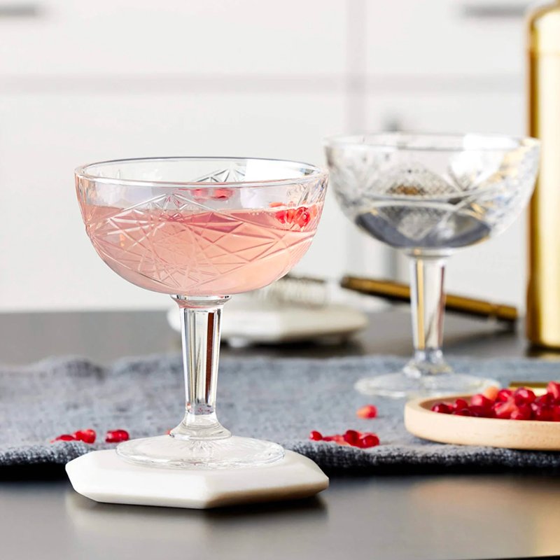 25 Cl Onis Hobstar Calice Cocktail In Vetro Set 12 Pezzi