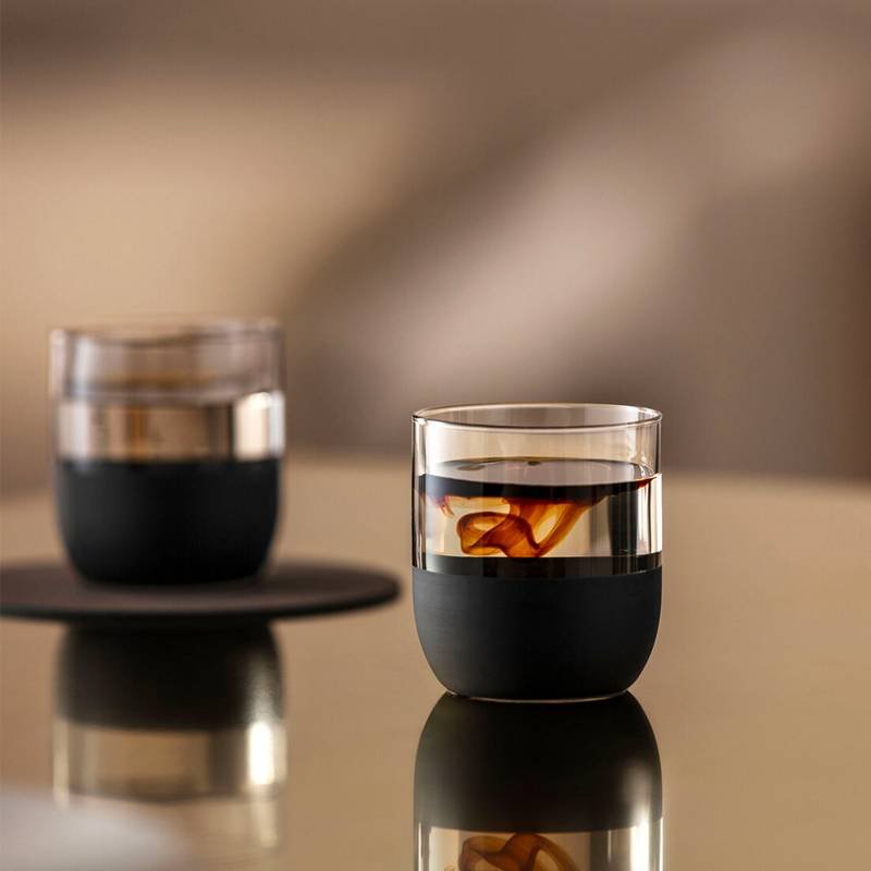 25 Cl Villeroy And Boch Manufacture Rock Bicchiere Whisky In Vetro Set 4 Pezzi