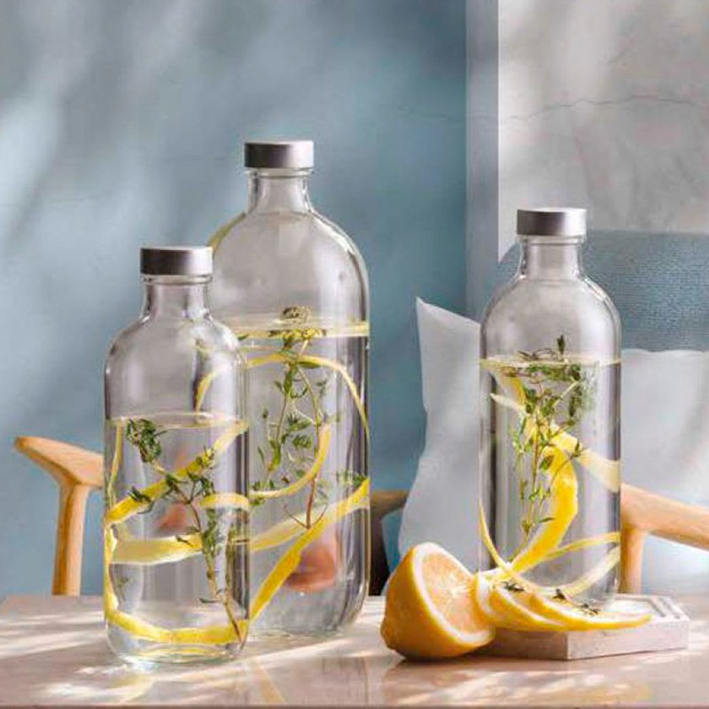 54 Cl Pasabahce Iconic Bottiglia Acqua In Vetro Set 6 Pezzi