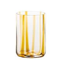 35 Cl Zafferano Tirache Bicchiere Acqua In Vetro Borosilicato Set 6 Pezzi