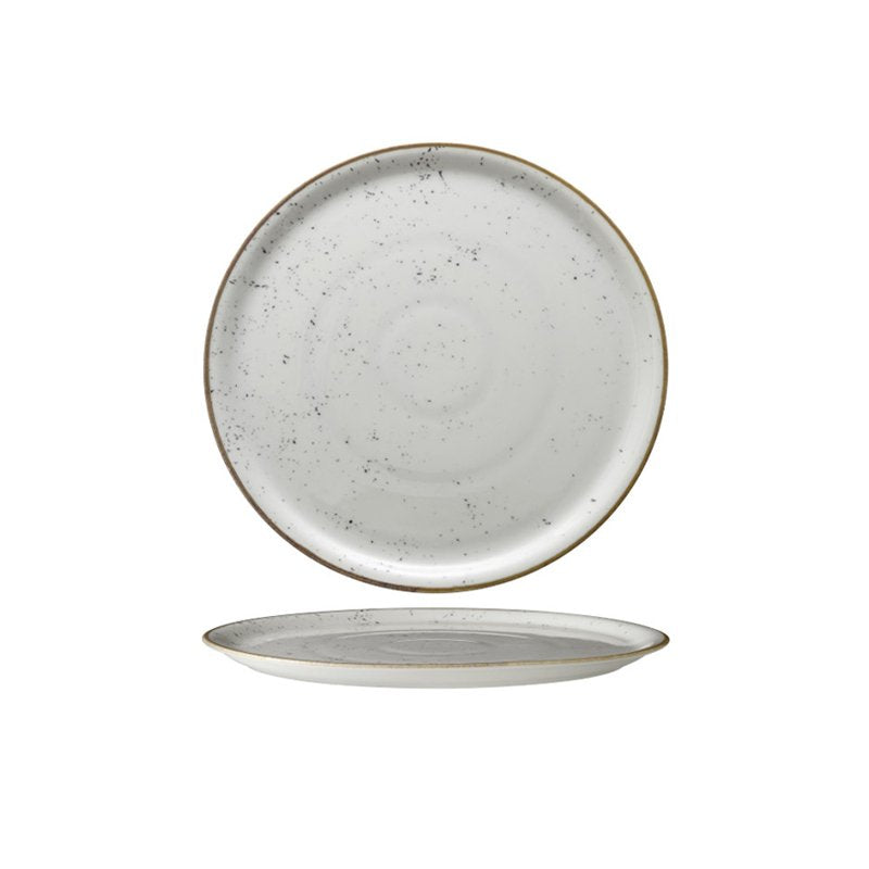 33 Cm Saturnia Stains Piatto Pizza In Porcellana Set 6 Pz
