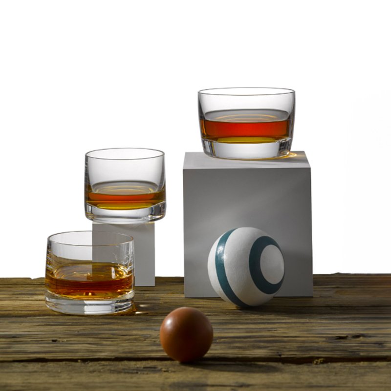 15 Cl Crystalex Bohemia Bohemia Bicchiere Whisky In Vetro Set 6 Pezzi