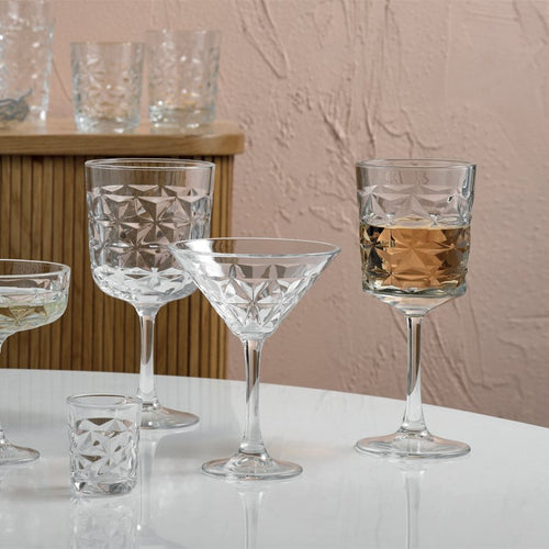 22 Cl Pasabahce Estrella Bicchiere Martini In Vetro Set 4 Pezzi