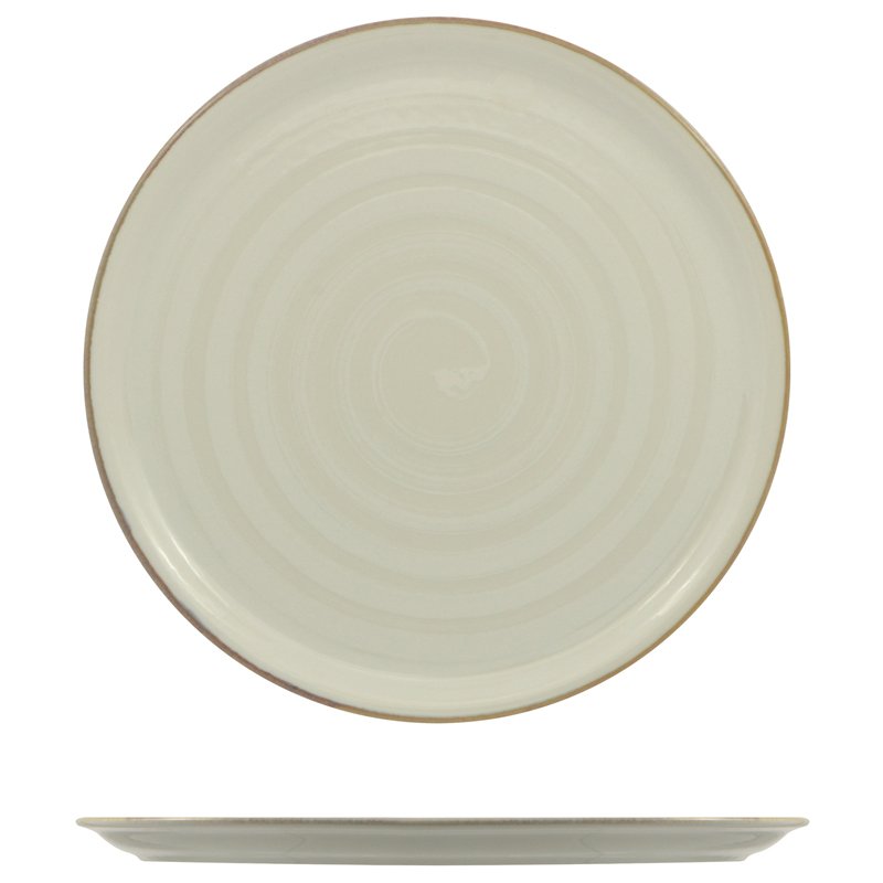 33 Cm Saturnia Vortex Piatto Pizza In Porcellana Set 6 Pz