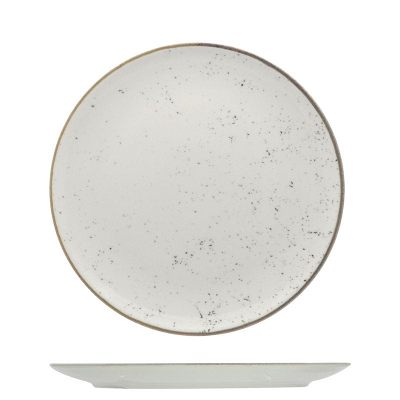 21 Cm Saturnia Stains Piatto Frutta Dessert In Porcellana Set 12 Pz