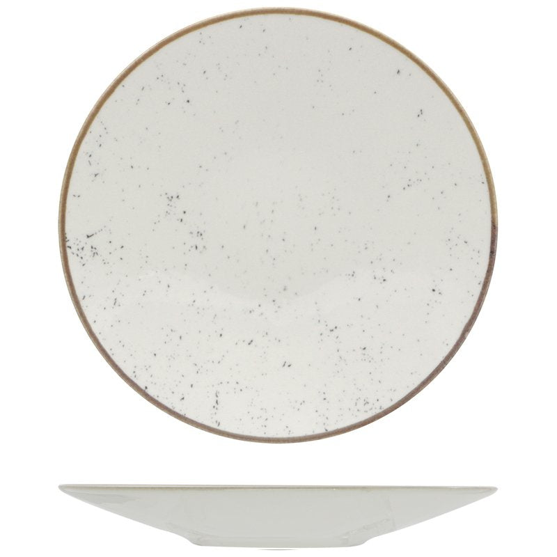 28 Cm Saturnia Stains Piatto Fondo In Porcellana