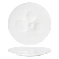 31 2X30 7 Cm Essentia Magnesium Moon Piatto Presentazione Irregolare In Porcellana Set 2 Pz