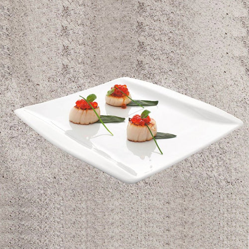 27X27 Cm Gural Porselen Napoli Piatto Piano In Porcellana Set 12 Pz
