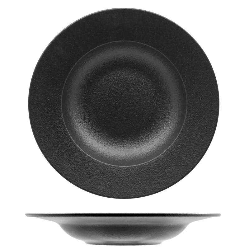 26 Cm Ariane Black Dazzle Piatto Fondo In Porcellana Set 6 Pz