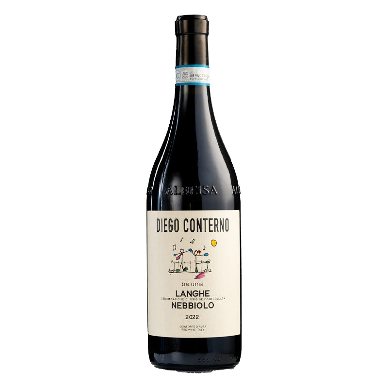 Baluma Langhe DOC 2022 Conterno Diego + 2 Copas Burgundy Sapientia 87 cl
