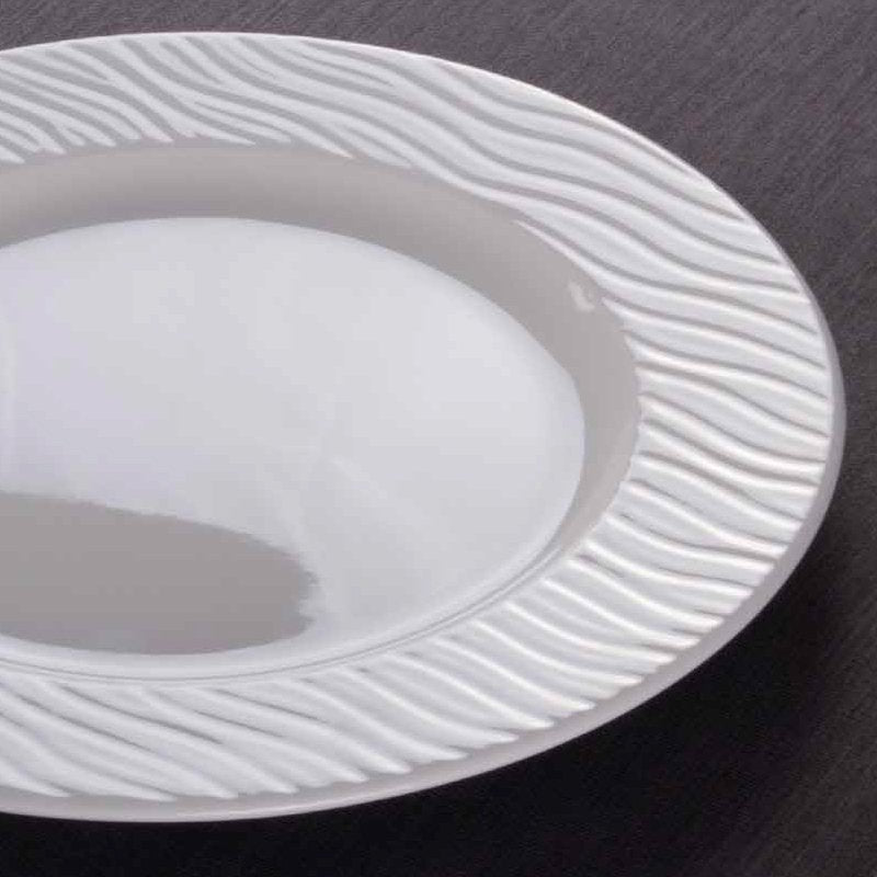 30 Cm Ariane Ripple Piatto Fondo In Porcellana Set 12 Pz