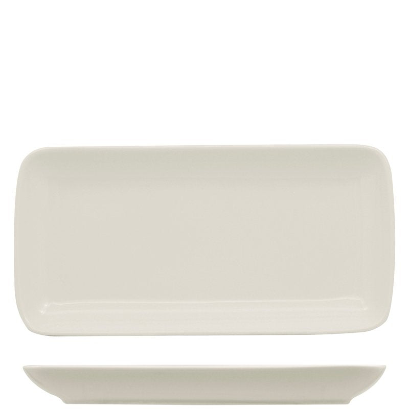 36X16 5 Cm Ariane Buffet Piatto Vassoio Rettangolare In Porcellana Set 6 Pz