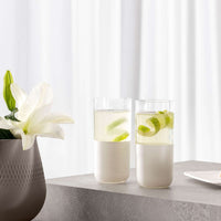 30 cl - Villeroy & Boch Manufacture Rock Blanc Bicchiere Bibita In Vetro Cristallino - Set 4 Pz