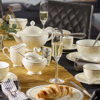 12 cl - Villeroy & Boch Octavie Calice Flute Champagne In Vetro Cristallino - Set 4 Pz