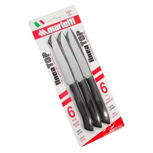 21 Cm Marietti Top Coltello Bistecca In Acciaio Inox Set 6 Pz