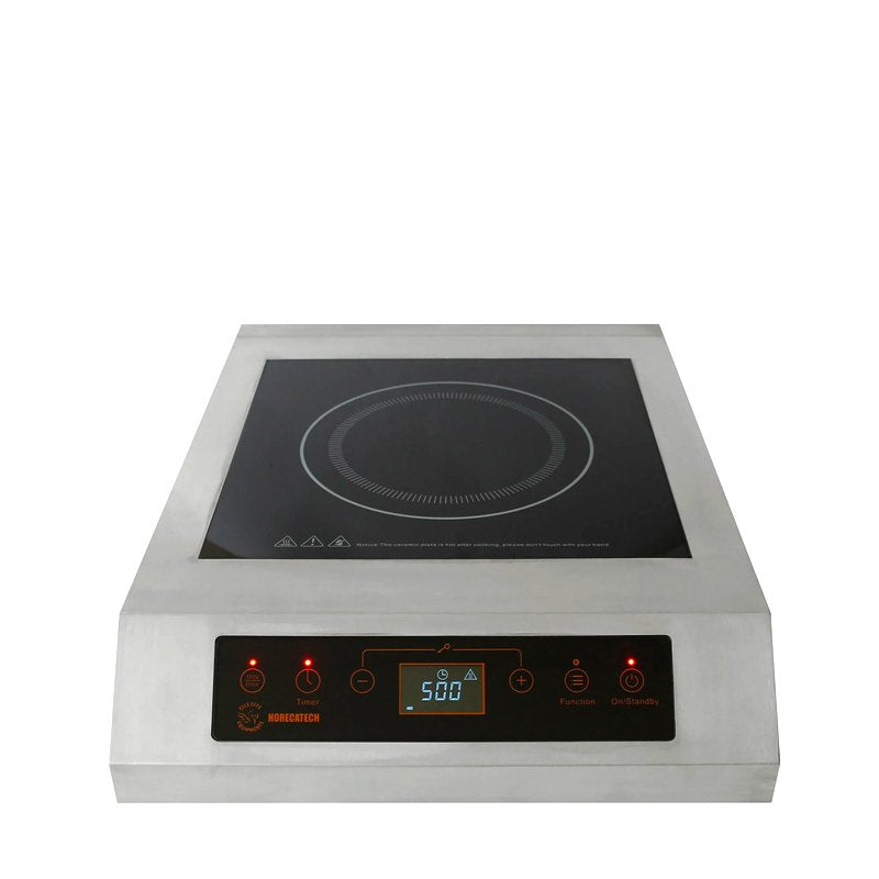 28 Cm Horecatech Digital Xl Piastra Induzione In Acciaio Inox