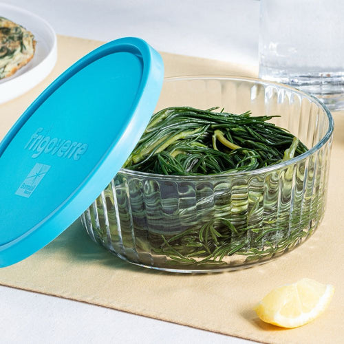 Bormioli Rocco Frigoverre Brillante Set Contenitore Per Alimenti Rotondo In Vetro - Set 2 Pz