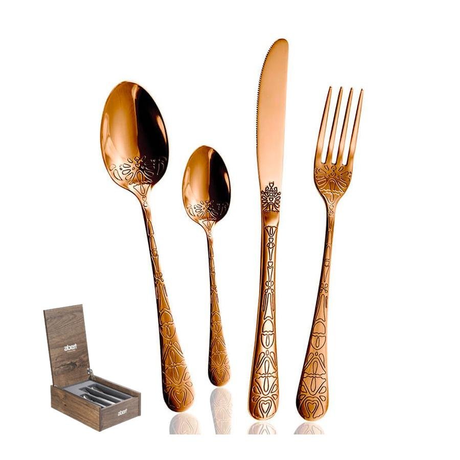 Tattoo Servizio Posate In Acciaio Inox - Set 24 Pz
