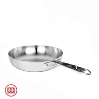 Alu-Inox 3-ply Padella Alta Induzione Con Manico Tubolare In AluInox