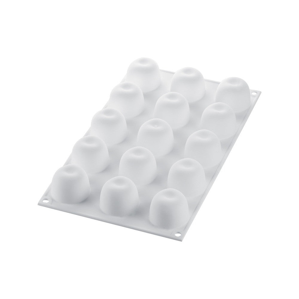 15 Forme - Silikomart Mela Ciliegia e Pesca 30 Stampo Dolci Frutta Realistica In Silicone Cutter Incluso